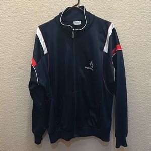 Sergio Tacchini warm up jacket size 46 blue